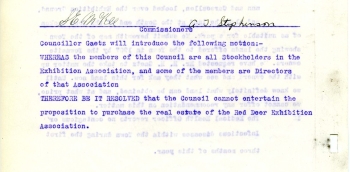 Screenshot from the 1907 to 1911 Commissioners Report