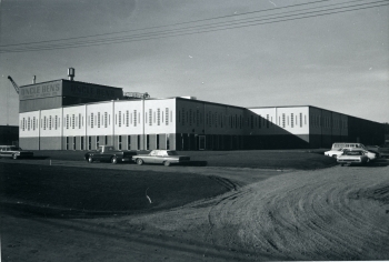 Black and white photograph of Uncle Ben's Brewery