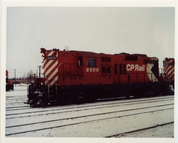 Coloured photo of Canadian Pacific Railway (CPR) CP Rail locomotive No. 8806