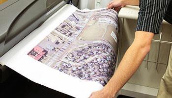 A large map printing