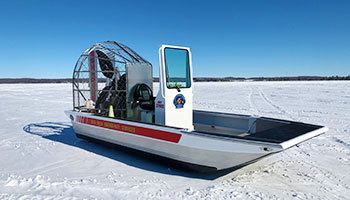 Photo of Red Deer Emergency Services' Airboat