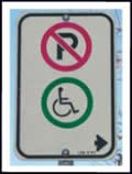 Disabled Parking Zone sign