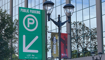Sign for public parking