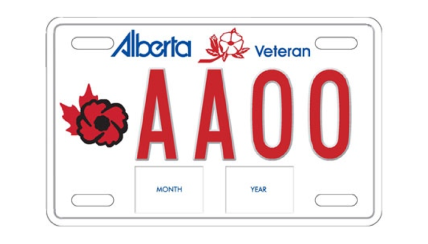 Free parking is available in Red Deer for Veteran's licence plate holders