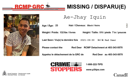 Missing person - Ae-Jhay-Iquin