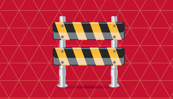 Construction Season Barricade Tile Image