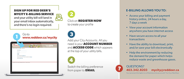 infographic of MyCity ebilling