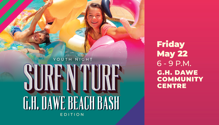 Surf n Turf Dawe Beach Bash promotional graphic