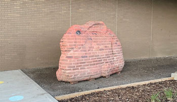 Brick Rabbit at the G.H. Dawe Community Centre