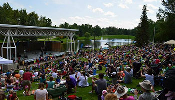 Event at Bower Ponds stage