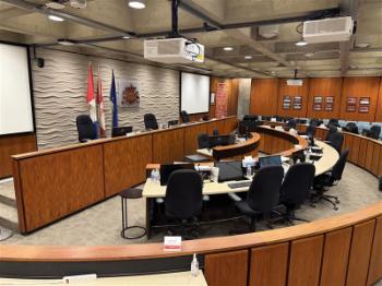 LED Lights Council Chambers